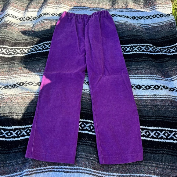 VTG ROYAL DEB PURPLE CORDUROY PANTS GIRLS SIZE 6 - Picture 2 of 5